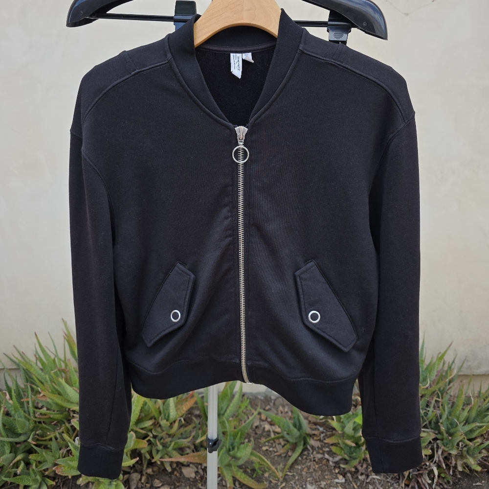 & Other Stories Black Bomber Jacket US 6